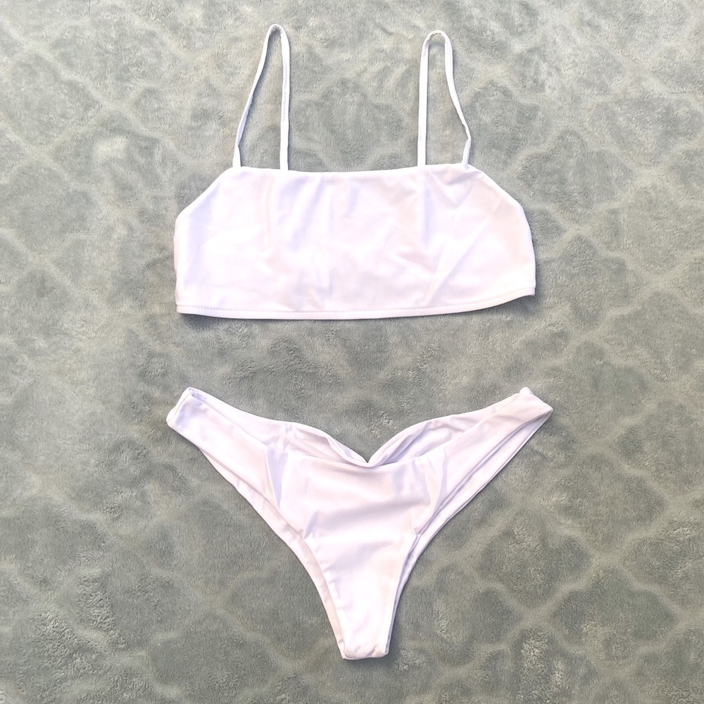 Bikini Swimsuit Two Piece White